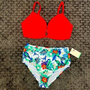 Medium floral  bikini swimsuit Medium